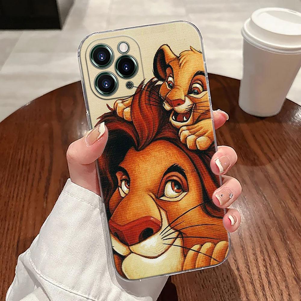 Король Лев ХАКУНА МАТАТА Прозрачный Чехол для Телефона Для iPhone 17 Pro Max 17E 11 12 13 14 15 16 Pro Max Plus 17 Air 16E 7 X Чехол