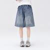 Girl's Washed Soft Denim Capri Pants
