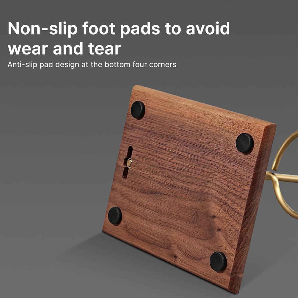 Coffee Dripper Stand Detachable Pour Over Coffee Filter Holder Stand with Natural Walnut Wood