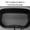 For Tesla Model 3+ 2024-2024 Upgrade TPE Front Storage Box Pad Rear Trunk Mat Waterproof Protective Liner Trunk Tray Floor Mat
