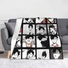 Karasuno Team Volleyball Flannel Blankets Volleyball Japanese Anime Custom Throw Blankets for Home cm Bedspread