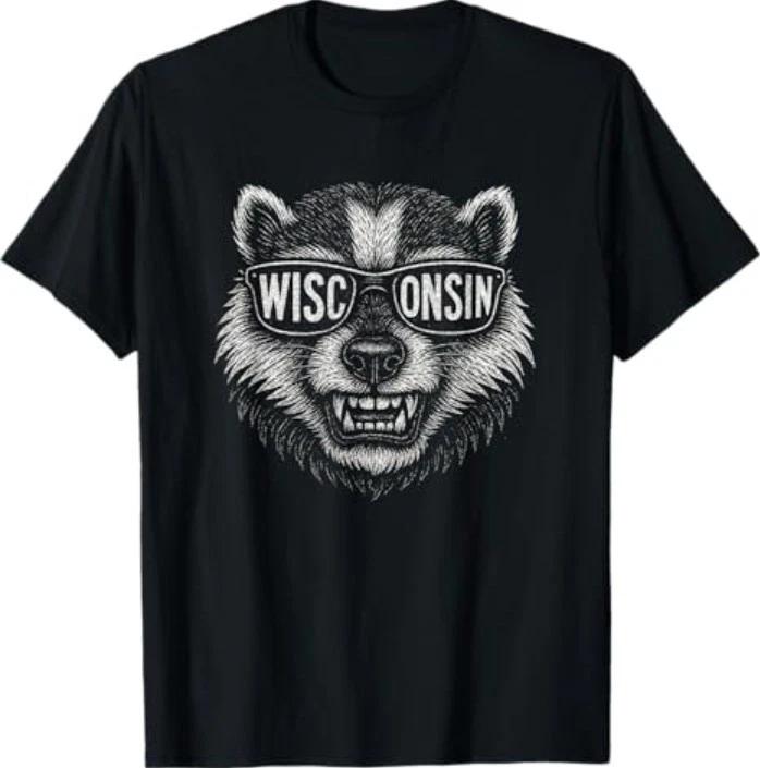 Ретро-футболка из Висконсина 'Celebrate The Badger State of Wisconsin'