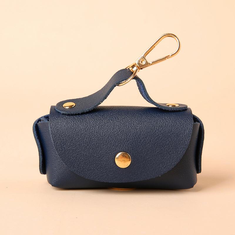 Стильный держатель для сумки для домашних животных, кожаный держатель для сумки для домашних животных с дозатором для сумок для собак, портативный органайзер для сумки для собачьих какашек, товары для животных