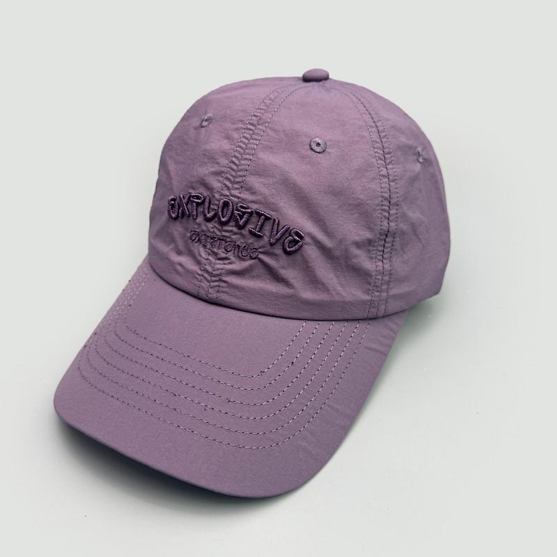 Embroidered Letter Retro Quick Dry Baseball Cap Unisex Couple Sun Hat Small Face