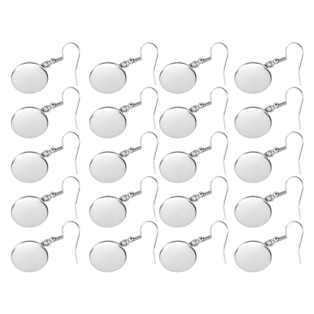 20 шт. пустые оправы для сережек стального цвета 16 мм частично готовые изделия ювелирные изделия своими руками аксессуары для