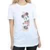 Disney Womens/Ladies Minnie Mouse Offset Cotton Boyfriend T-Shirt