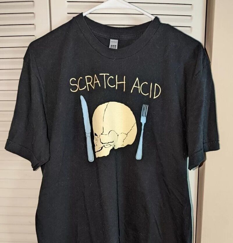 Футболка Scratch Acid 2011 Reunion, футболка рок-группы, классическая футболка TE762 Унисекс Футболка