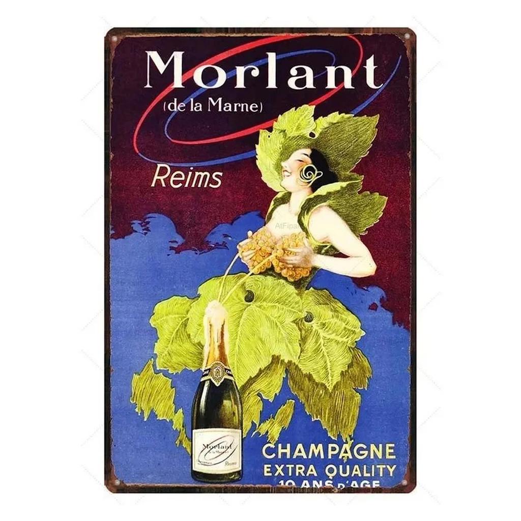 Metal Tin Signs Chablis Fiorino Wall Decoration Plaque Vintage Art Poster Iron Painting for Man Cave Home Cafe Garden Club Bar