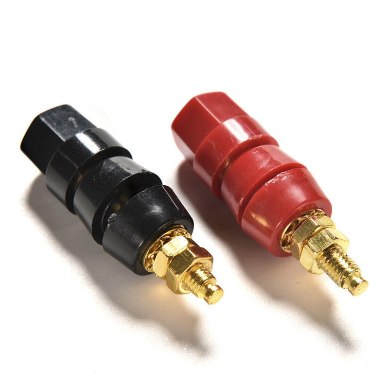 2 шт. клемма для акустического кабеля аудиоусилителя разъем типа «банан» золото