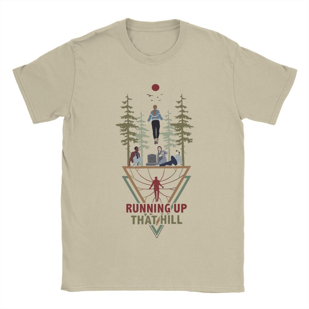 Running Up That Hill Kate Bush Unisexs T Shirt  Novelty Tee Shirt Short Sleeve O Neck TShirts Cotton Plus Size Tops