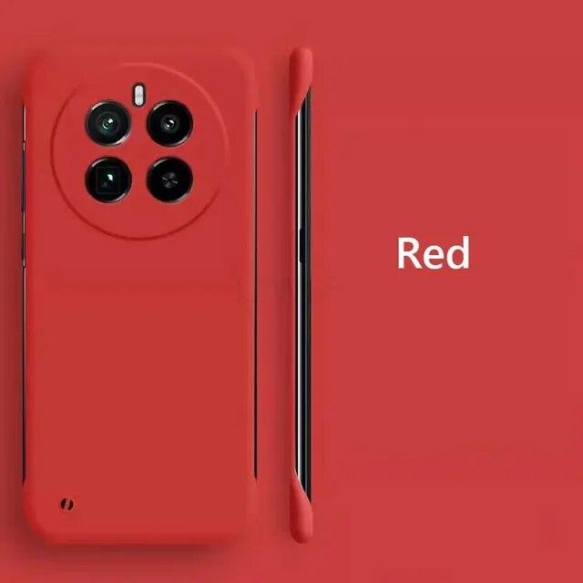 Безрамный тонкий кожаный матовый жесткий чехол для задней панели из ПК для Realme 12 Pro Plus Realme12 Pro + Plus 5G ярких цветов без полей, противоударный бампер