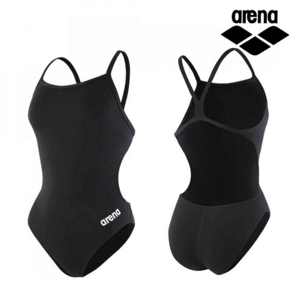 Arena Sports Women Solid Challenge Back One Piece Swimsuit Black 004766