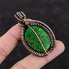 Green Fire Labradorite Pendant Copper Wire Wrapped Pendant Handmade Pendant Designer Copper Jewelry Gemstone Pendant Special Occasion Gift