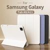 Для Samsung Galaxy Tab A9 A11 Plus X110 X210 X230 X236 Чехол-книжка с тройным сложением, Магнитная смарт-обложка-книжка, Чехол для планшета однотонный