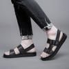 Fashion Summer Men Comfort Hollow Sandals Non-slip Walking Shoes All-match Classic Men's Flats Fashion Casual Genuine Leather Sandals