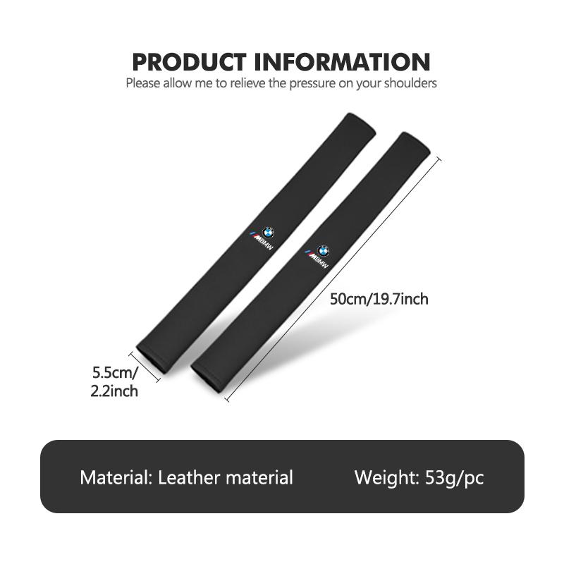BBJT8 Long Comfort Car Belt Cover Safety Belt Cover Shoulder Pad For BMW E46 E90 E60 F10 E39 F30 E36 E87 E90 E30 E53 F31 E92