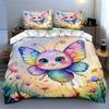 Colorful butterfly design. Bedding Duvet cover sets Duvet covers Pillowcases gifts (1 * Duvet Cover 2 * Pillowcases, without duvet insert)