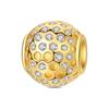 925 Silver Golden Series Cross Star Moon Charms Beads For Women Fit Bracelet DIY Birthday Party Jewelry Gifts