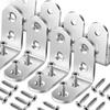NAIERDI 10PCS 90 Degree Angle Corner Brackets Stainless Steel Corner Brace Fastener Wall Brackets Hanger for Shelves,Table,Chair