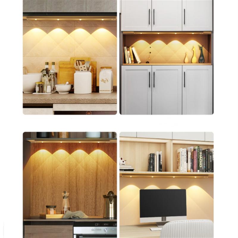 Многорежимный интеллектуальный светодиодный индукционный светильник для человеческого тела, перезаряжаемый шкаф, винный шкаф, световая полоса для шкафа
