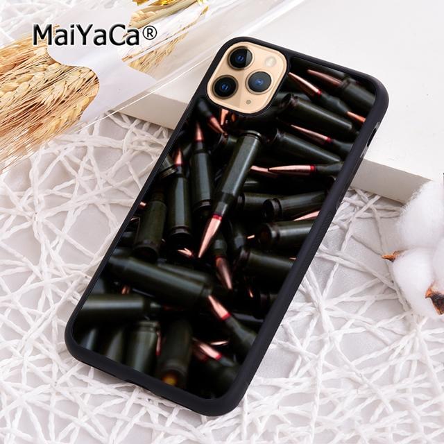 MaiYaCa LooSE2020 Золотые Пули пистолет Чехол для телефона Пуля Для iPhone 17 Air 16 15 plus 11 12 13 14 pro max coque
