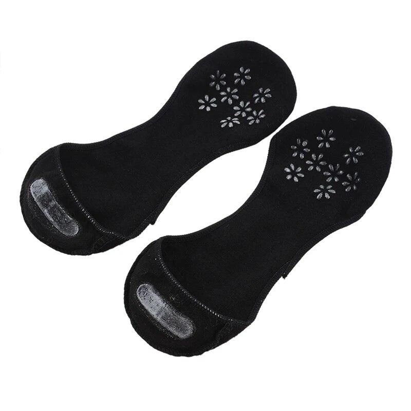 Носки, женские суперневидимые летние тонкие нескользящие носки, однотонные однотонные носки с неглубоким носком для высоких каблуков, носки-лодочки