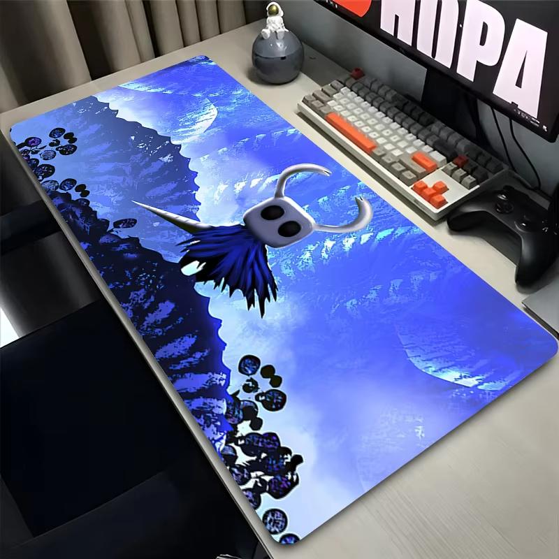 Hollow Knight Anime Mouse Pad Large Keyboard Lockrand Desktop Game Mat Rubber NonSlip Carpet Pc Convenient Washable 90x40 80x30