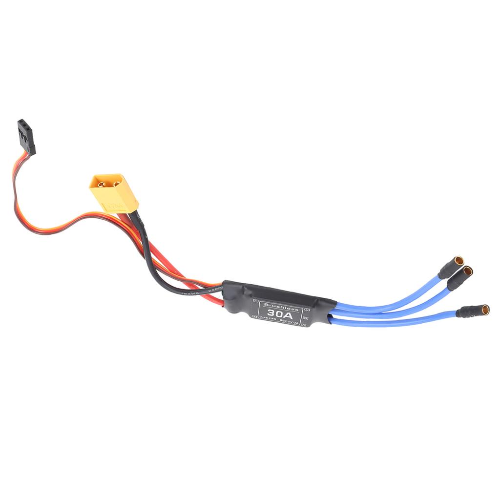 30A Бесщеточный ESC XT60 Электронный регулятор скорости для дистанционного управления дроном вертолетом FPV