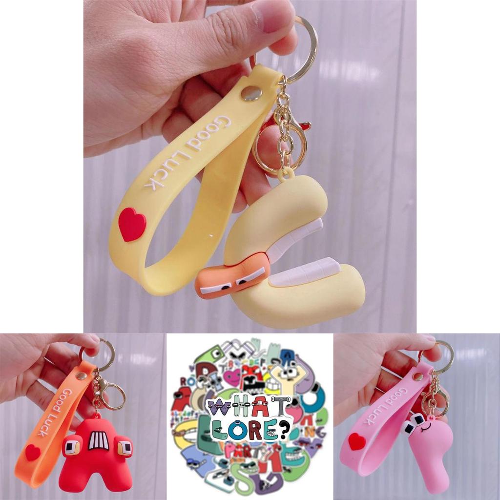 Alphabet Lore Kids Keyring Stickers Toys Pendant Figures Gift