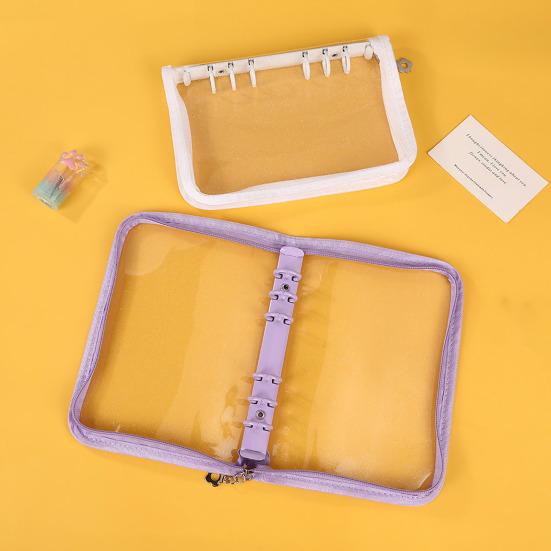 Органайзер для наклеек, прозрачный держатель для хранения наклеек формата А5/А6 на молнии, многоразовый альбом, коллекция наклеек, книга для взрослых