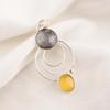 Подвеска из стерлингового серебра 925 пробы 'Желтый кошачий глаз', Ручная работа, Великолепные серебряные украшения, Красивые украшения с кошачьим глазом в подарок
