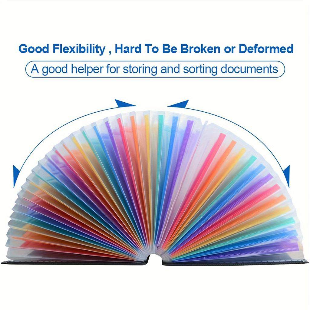 1 шт. Органайзер для файлов на 25 карманов, Расширяющийся пластиковый бокс для хранения, Папки-органайзеры для бумаги/документов/квитанций (Формат A4/Letter) Папка-стойка