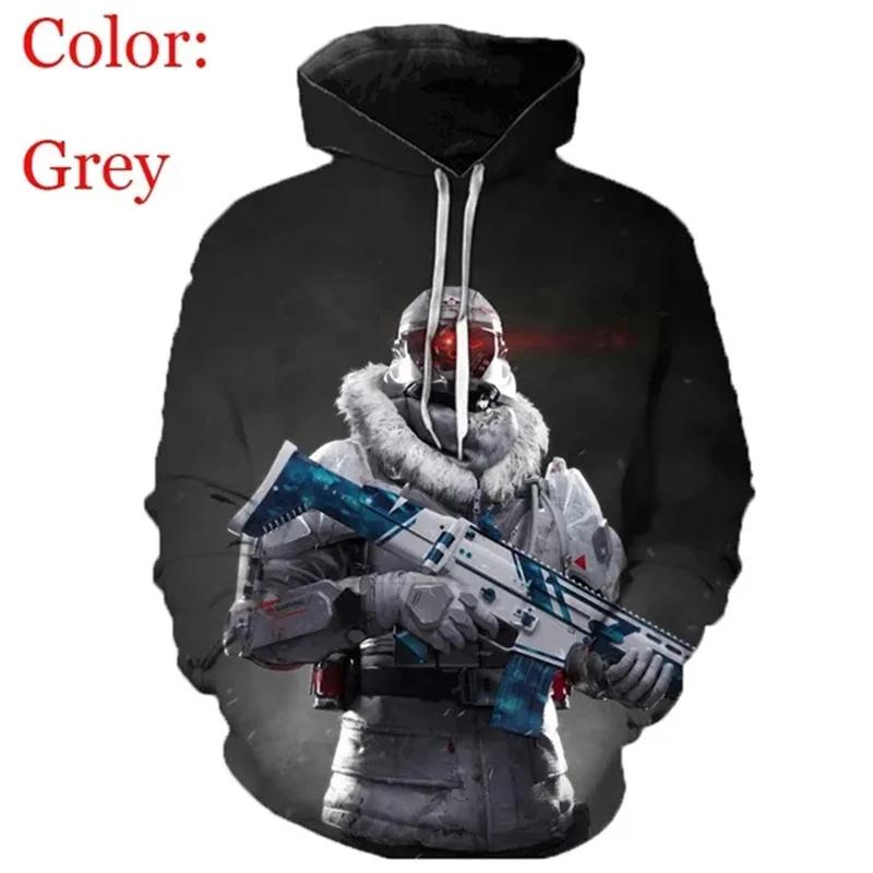 Игровые Худи Free Fire с Графикой Игры FPS 3D Печать для Мужчин Одежда Мода Харадзюку Детские Топы Мальчишеские Пуловеры Спортивный Костюм