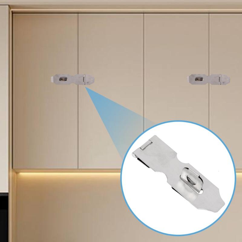 Дверной замок из нержавеющей стали, навесной замок, противоугонная защелка, скоба, защелка для сарая, противовзломная фурнитура для деревянных ворот, бытовые принадлежности