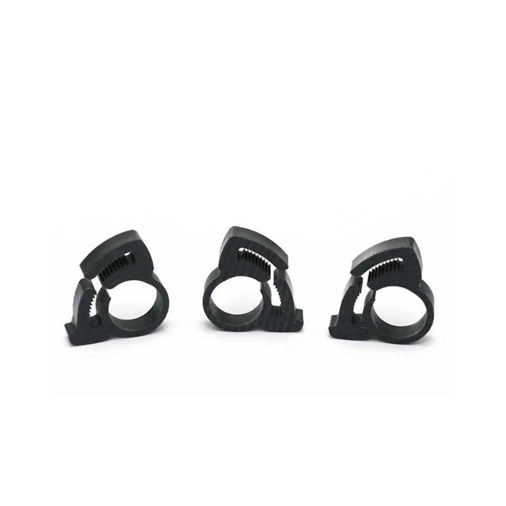 10 шт. в упаковке, нейлоновые прочные хомуты для шлангов с двойным захватом черного цвета с защелкивающимся захватом из нейлона и пластика для шлангов/труб