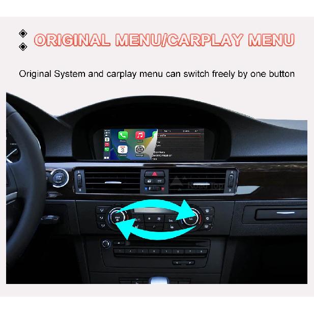 8.8"1920*720 Wireless CarPlay Android Auto Car Multimedia Display for BMW 3 Series E90 E91 E92 E93 5 Series E60 E61 Touch Screen