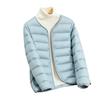 New light and short cotton clothes, women's round neck, slim and thin, small warm cotton-padded clothes, liner jacket.