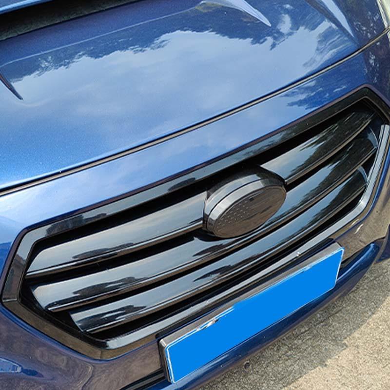 Для Subaru Legacy 2015-2024 ABS Черный Декоративная наклейка-крышка на переднюю рамку автомобиля Автоаксессуары