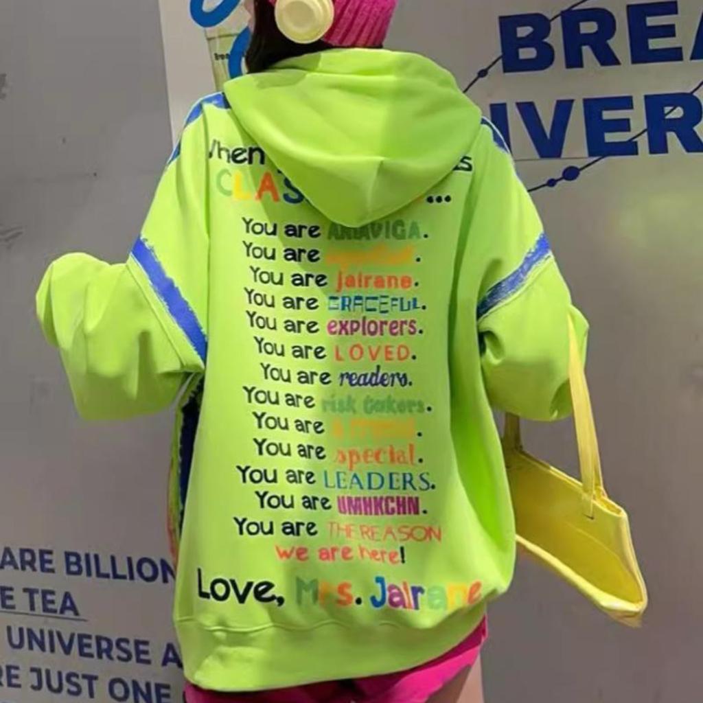 Женские весенние и осенние хлопковые трендовые граффити толстовки Y2k с капюшоном свитшот Топы Повседневные топы с длинным рукавом Оверсайз Верхняя одежда Уличная одежда