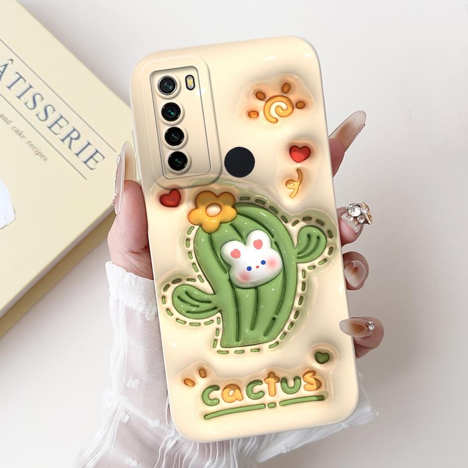 Чехол для Xiaomi Redmi Note 8 Роскошный Цветок Кактус Мягкий Силикон Защита Камеры Чехол для Redmi Note 8T Coque Note8 Чехол для Телефона