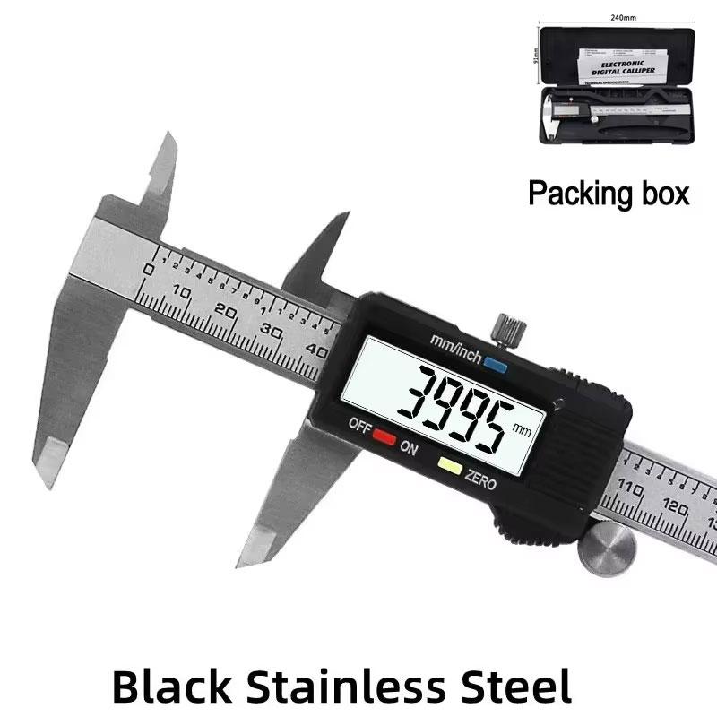 Digital Caliper 0-150mm Stainless Steel Vernier Measuring Tool Precision Electronic Caliper with Plastic Storage Box for Metal