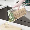 Зерновые герметичные банки пластиковые контейнеры для хранения продуктов питания прозрачные влагостойкие ведра для риса диспенсер для хлопьев для кухонного органайзера
