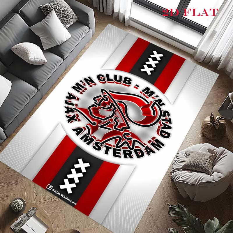 Ajax logo Carpet Rug for Living Room Bedroom Home Sofa Decoration,Kids play Nonslip Floor Mat
