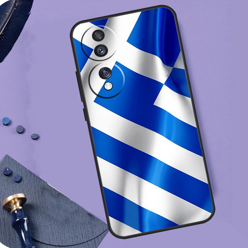 Греция Греческий Флаг Чехол Для Honor 200 400 Pro 50 70 90 X9a X9b X9c X9d X8b X8c Win Magic 8 Lite 5 6 7 Pro Чехол