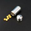 New Mini Waterproof Stainless Steel Sealing Bottle Outdoor Pill Box Container Casule Pill Bottle Tank Case