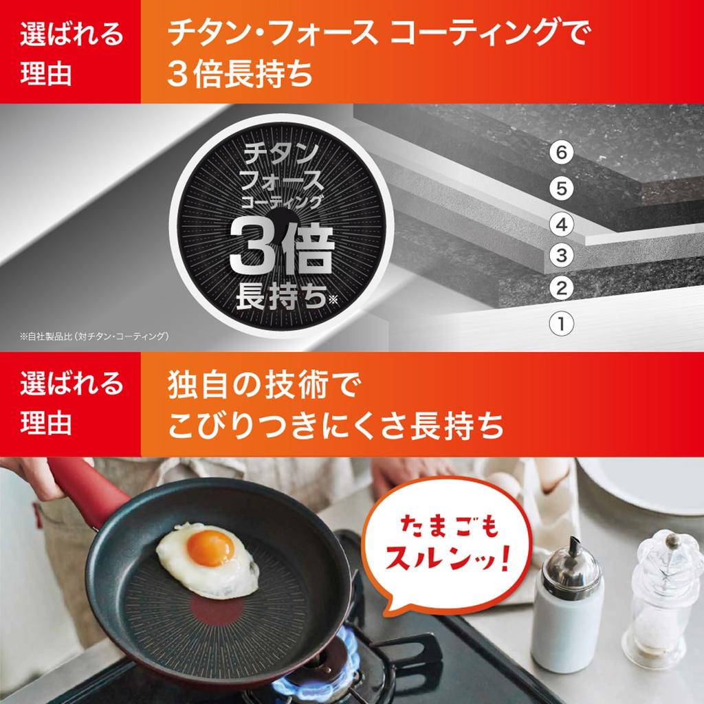 Глубокая сковорода Tefal 22 см с носиком, совместима с индукционными и газовыми плитами, без PFOA, долговечное антипригарное покрытие, "IH Titanium Excellence Mocha Multi-Pan", коричневая