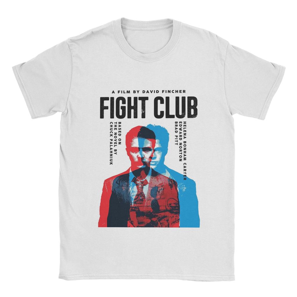 Retro Movies Fight Club TShirt for Men Women Vintage Cotton Tee Shirt Round Collar Short Sleeve T Shirt Summer Clothes
