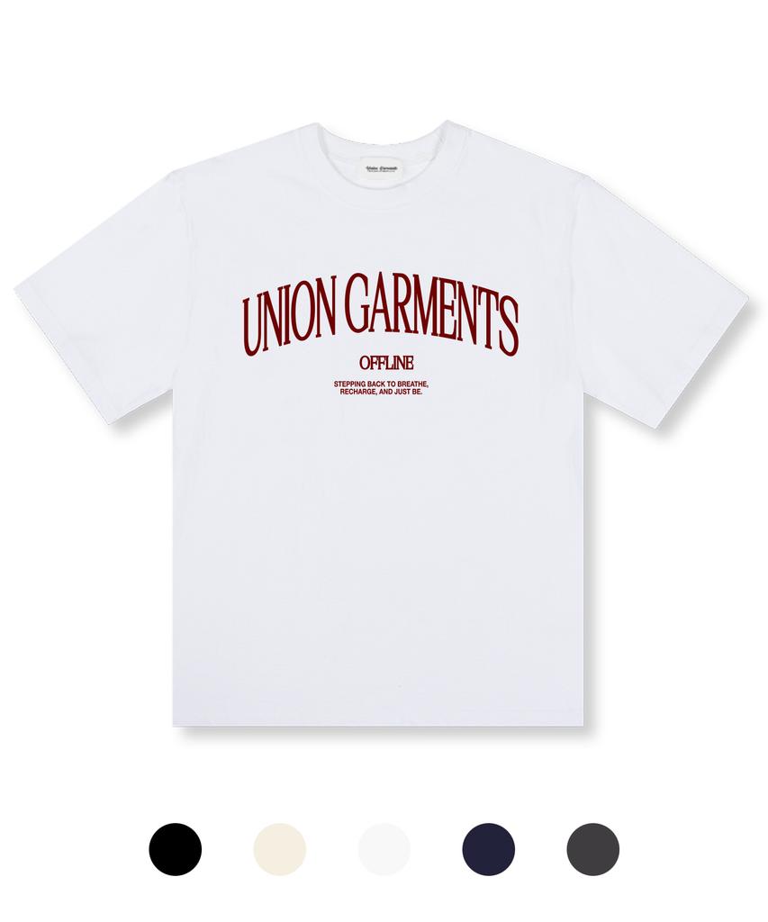 UNION GARMENTS Футболка оверсайз с коротким рукавом Arch Offline, 5 цветов