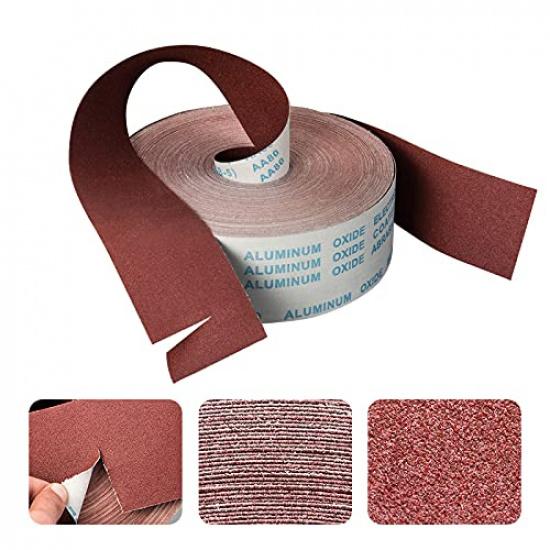 1000 Grit Sandpaper Roll, 1 metre x 115 mm Aluminum Oxide Emery Cloth Abrasive Paper Roll for Metal Grinding, Wood Sanding, Furniture Finishing,
