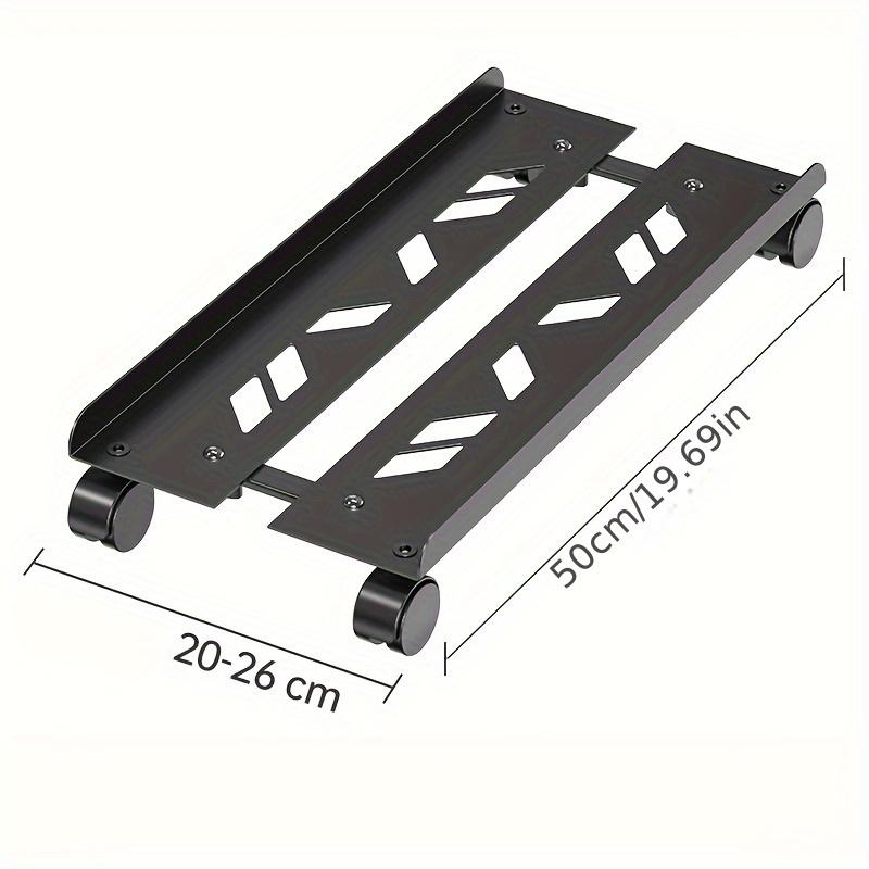 Регулируемая подставка для мобильного процессора, вентилируемая подставка для компьютерной башни Подставка для ПК с 4 роликами